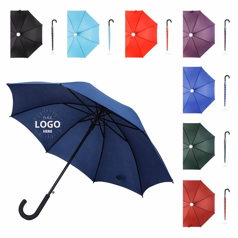 Curved Handle Automatic Business Umbrella