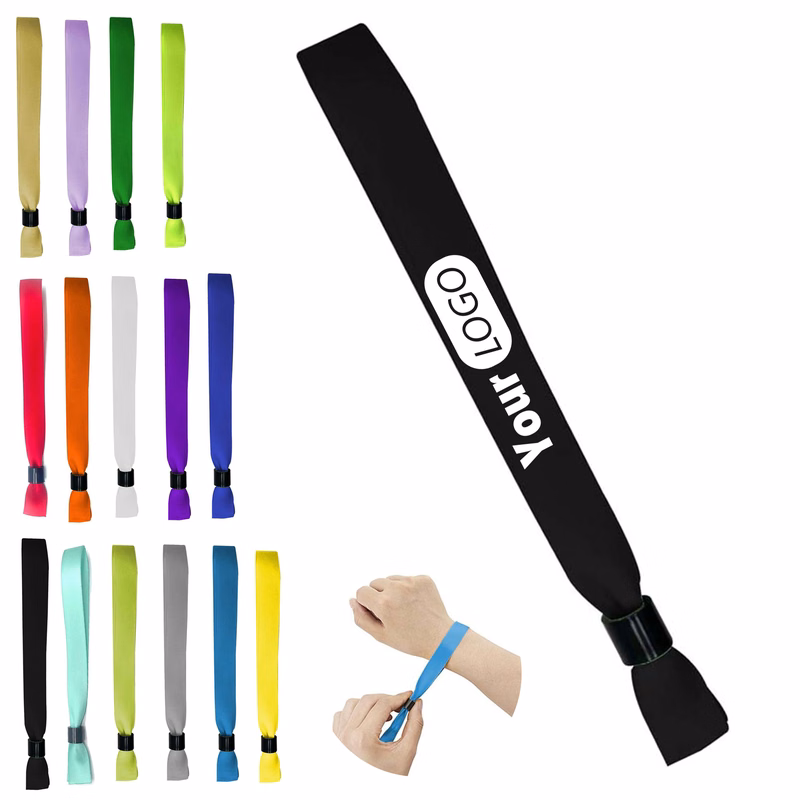 Disposable Polyester Solid Color Wristband