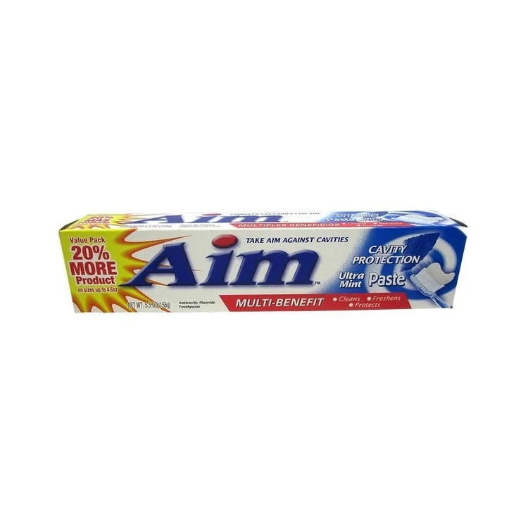 Aim Toothpaste Tubes - 5.5 oz Ultra Mint Paste 1
