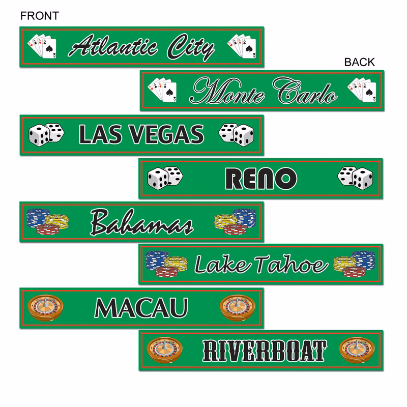 Gambling Destination St Sign Cutouts