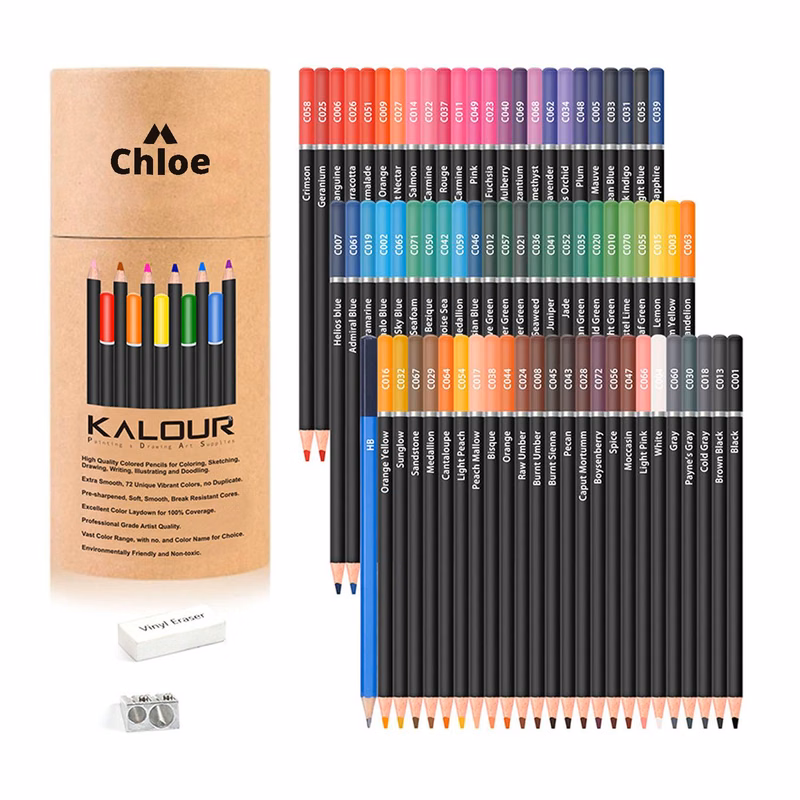 72-Color Colored Pencil Set