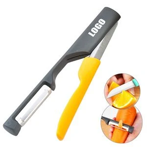 2 In 1 Stainless Steel Fruit And Vegetable Peeler Knife 1