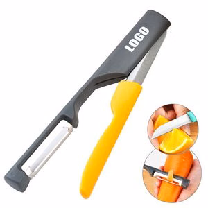 2 In 1 Stainless Steel Fruit And Vegetable Peeler Knife