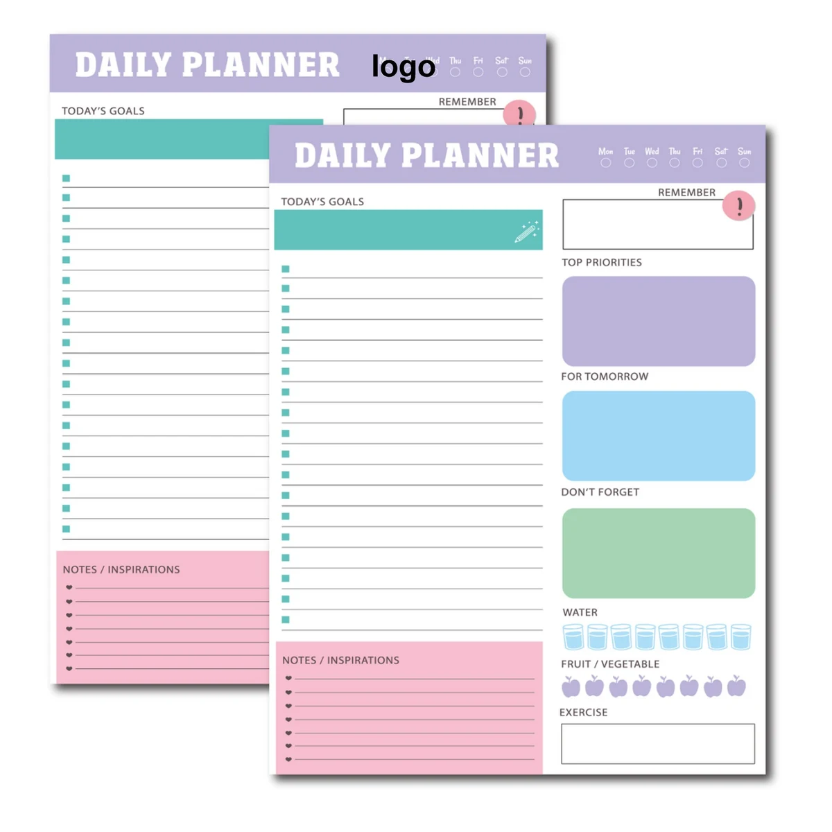To Do List Notepad Daily Planner - OCEAN 1