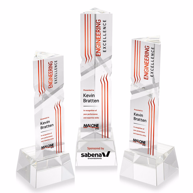 Oakham VividPrint™ Award on Robson Base - Clear
