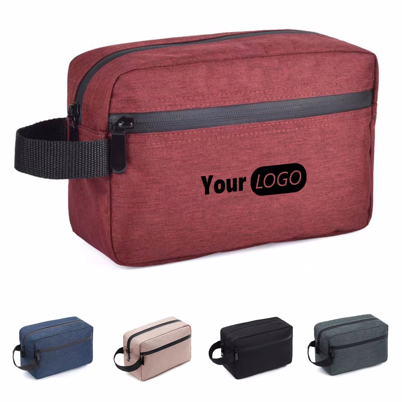 Polyester Portable Makeup And Wash Bag