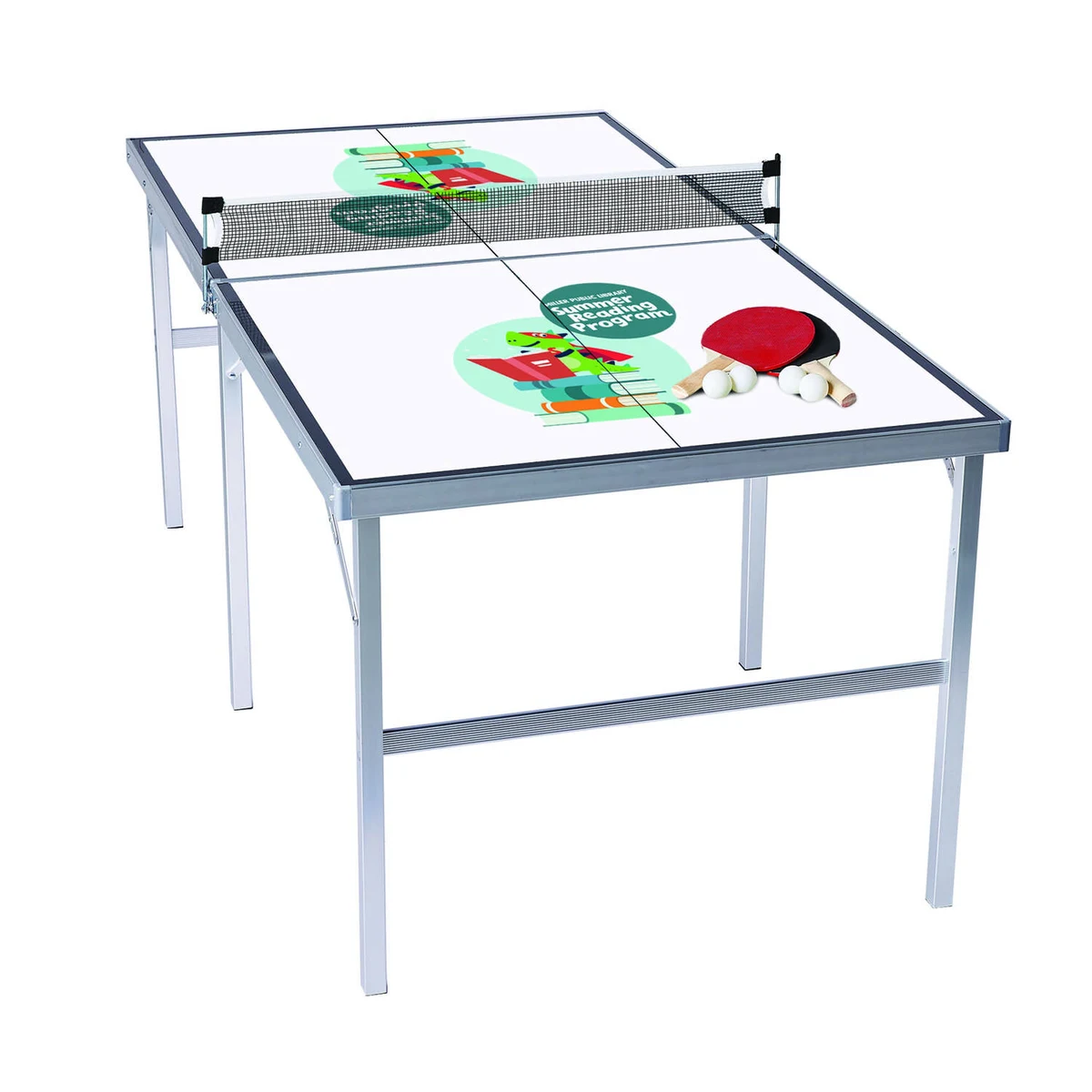 Portable Table Tennis with Decal 1