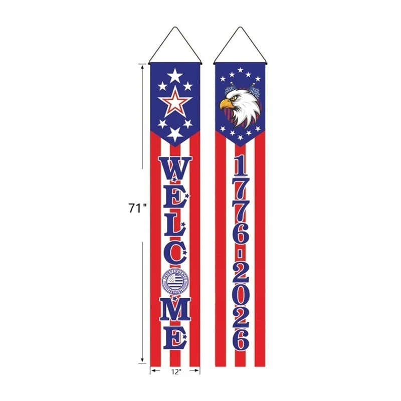 USA Patriotic Independence Day Star Stripe Banner 1