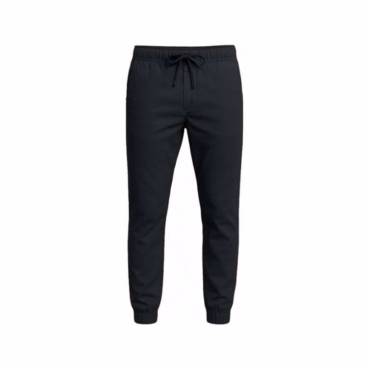 Men's Stretch Twill Joggers -Black Size 3XL