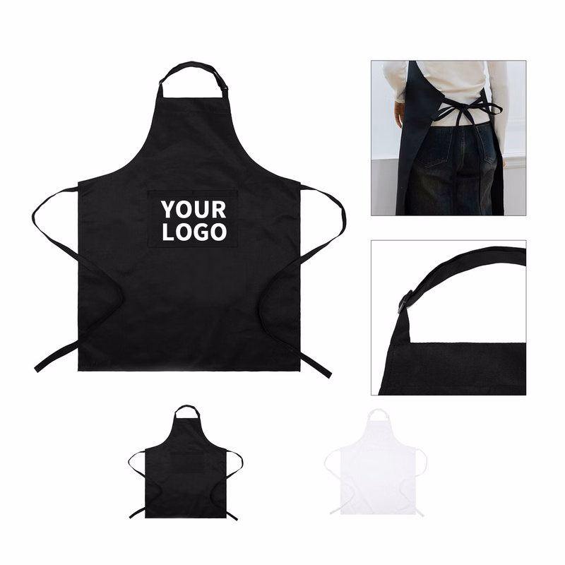 Polyester Apron With Dual Pocket 27.6" x 23.7"