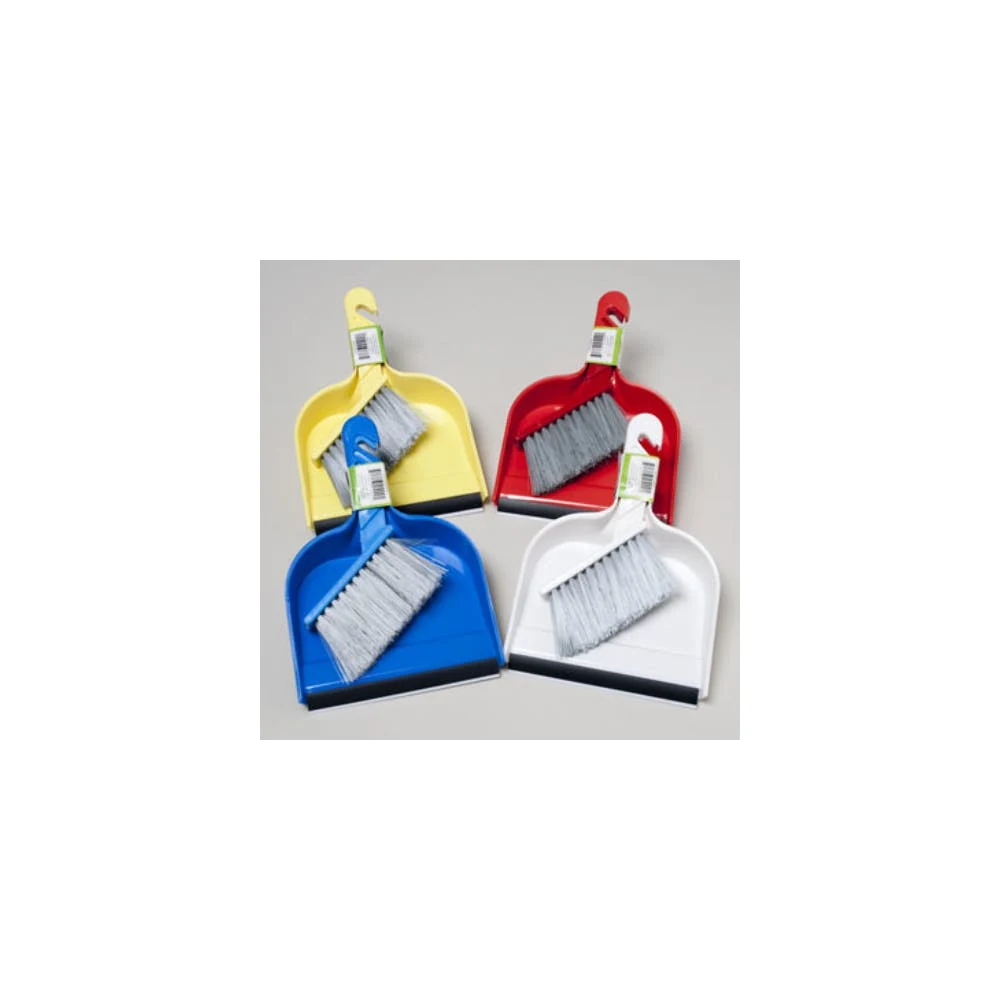 Mini Dustpan & Brush Sets - 4 Assorted Colors, promotional household item with logo imprint 1