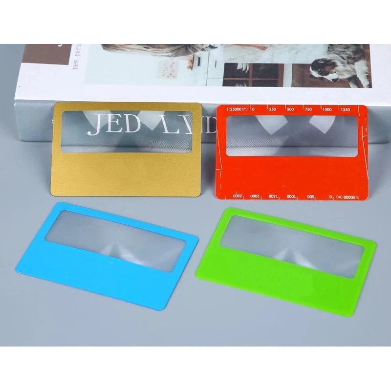 Custom pvc magnifier Business Card 1
