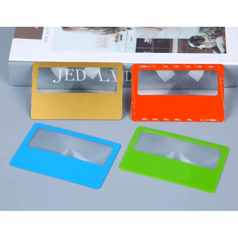 Custom pvc magnifier Business Card