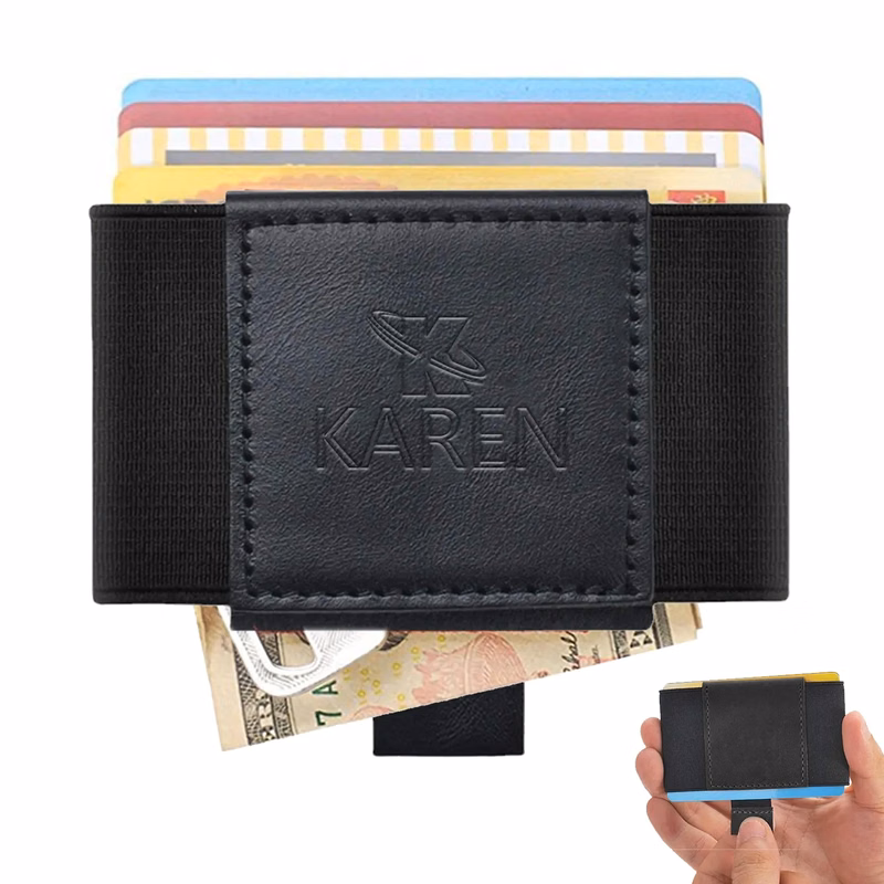Minimalist Front Pocket Elastic Wallet Credit Card Holder