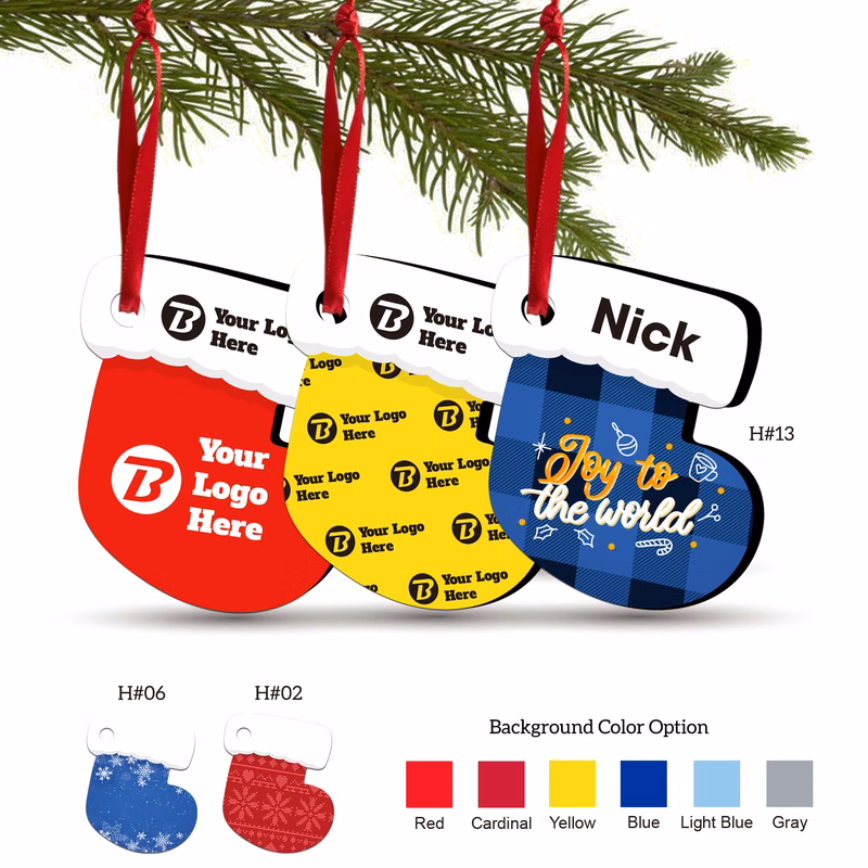 3" Full Color Christmas Ornament - Stocking