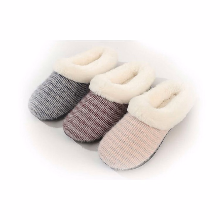Women's Mohair Upper Clog Soft Breathable Slippers Assorted S-2XL
