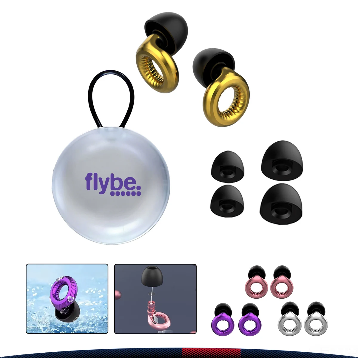 Dhrex Dual-Layer Acoustic Filter Loop-Style Earplugs 1