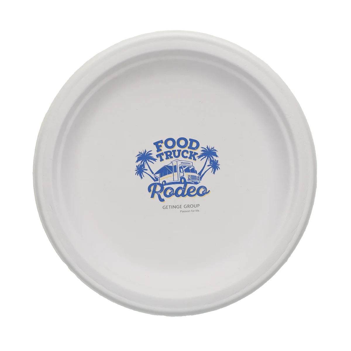 9.000" Eco Molded Fiber Plate Round Tradition Print 1