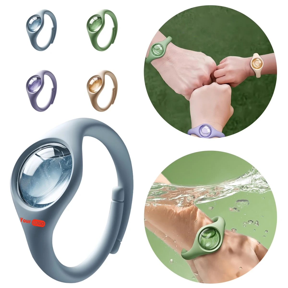 Herbal Fragrant Mosquito Repellent Wristband 1