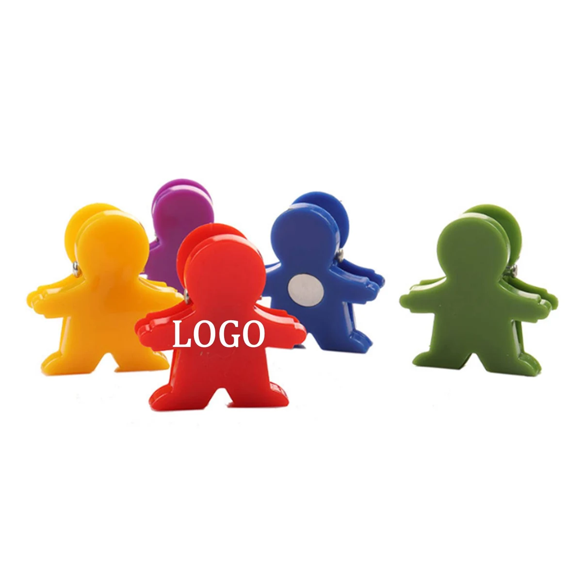 Mini Man Shaped Magnetic Memo Clip, promotional clip with logo imprint 1