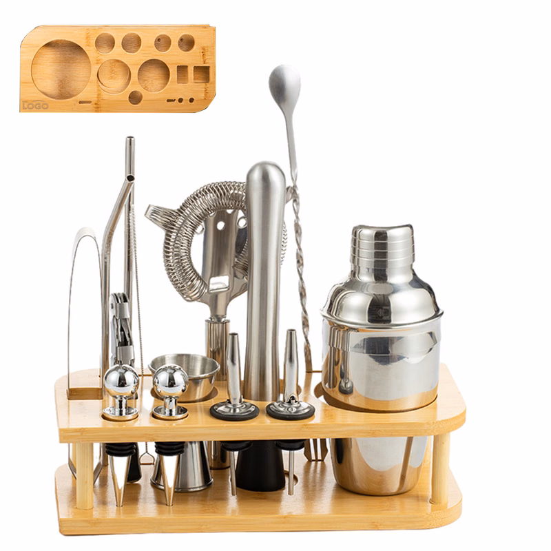 Stainless Steel 15-Piece Bartender Tool Set