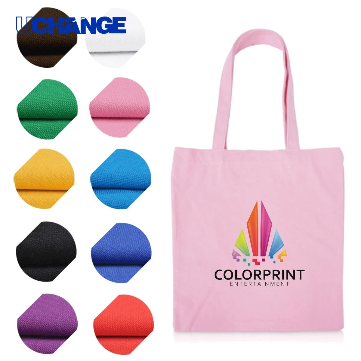 Full Color Cotton Canvas Tote Bag Organizer, custom tote bag with logo imprint 1