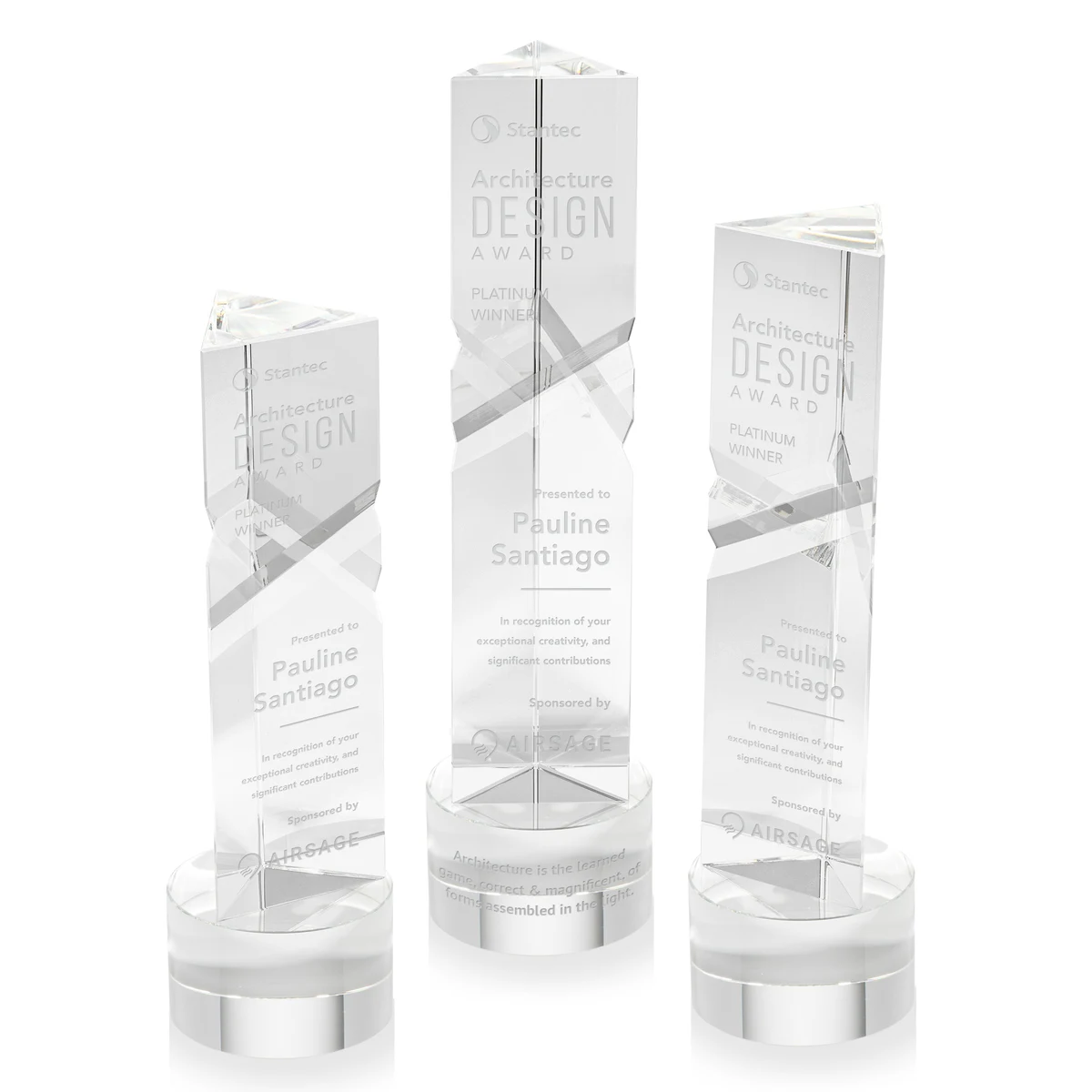 Oakham Award on Marvel Base - Clear 1