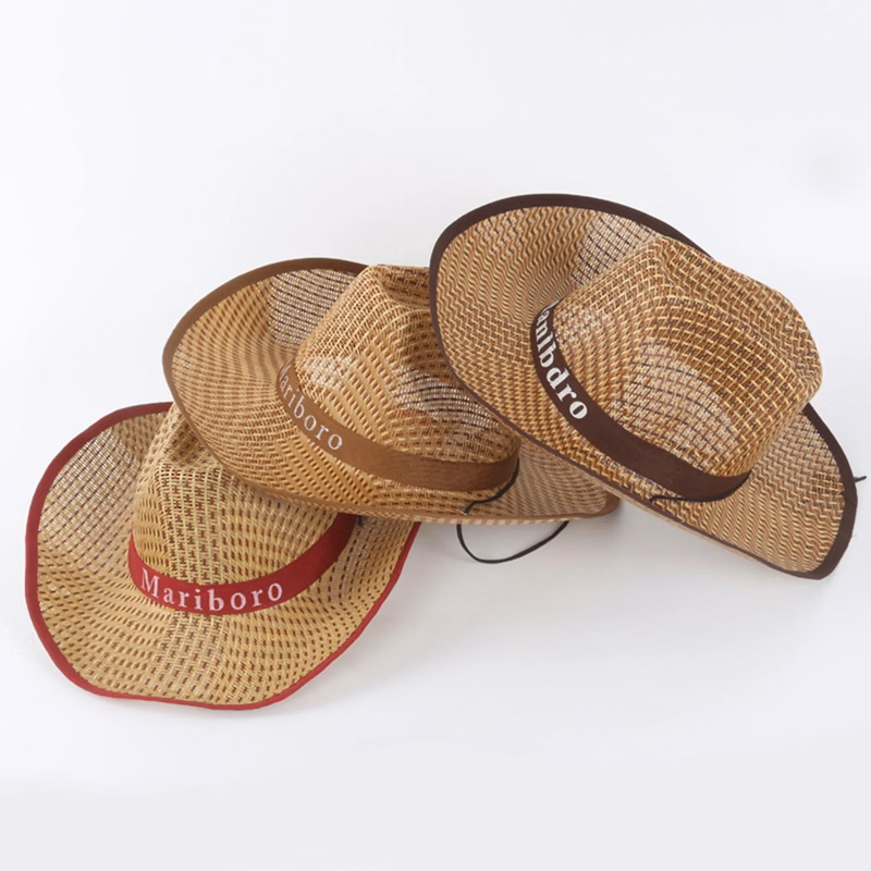 Straw Hat With Custom Band