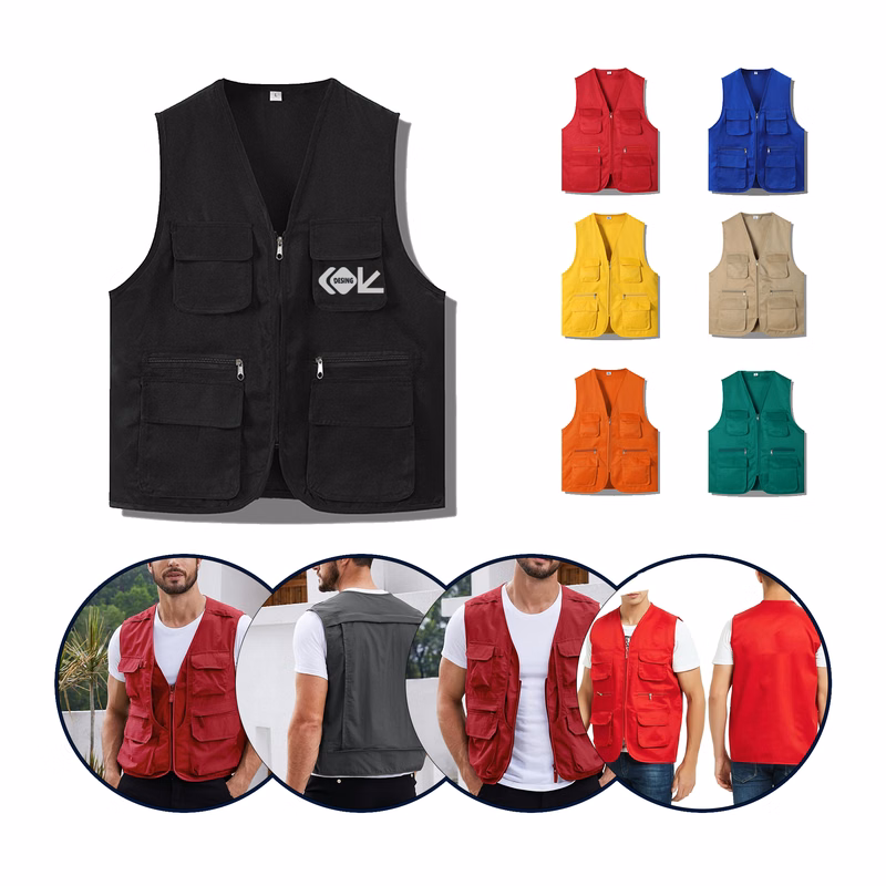 MOQ 50pcs High-Visibility Work Vest