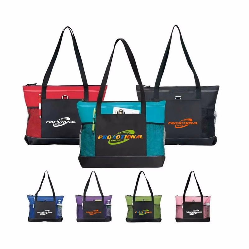 Custom Zippered Tote Bag