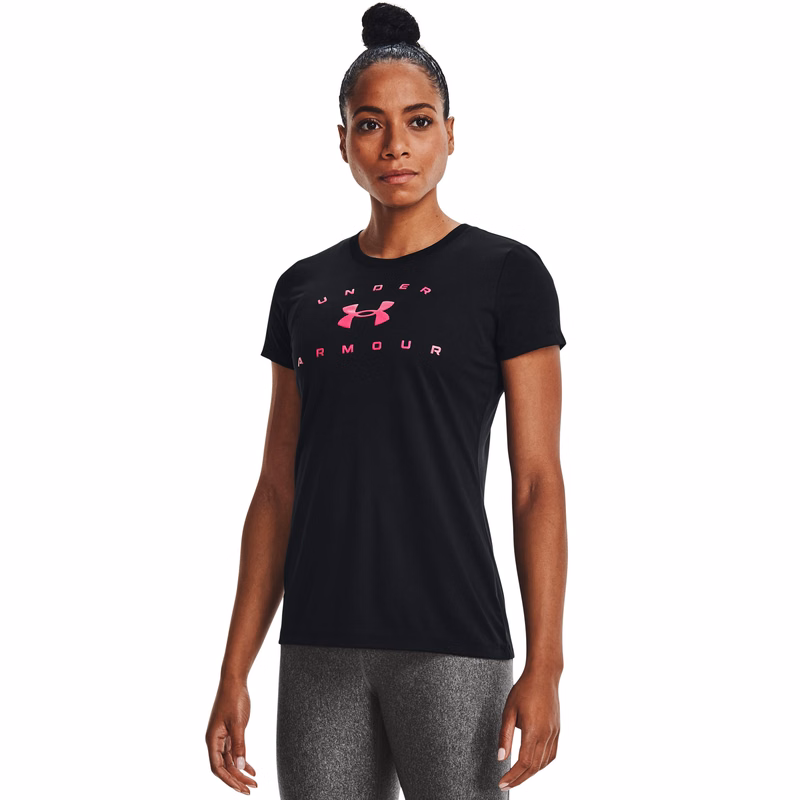 UA Tech Solid Logo Arch Women's Short Sleeve