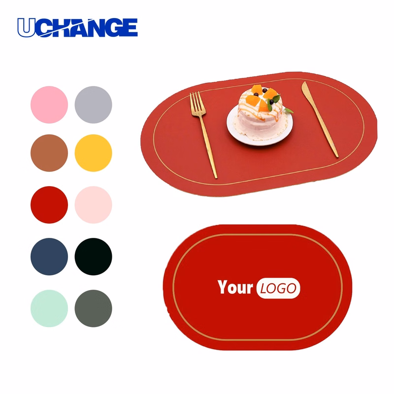 Leather Dual Color Placemat for Table Setting