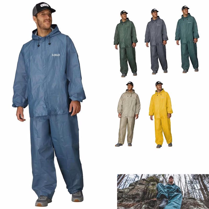 Unisex Split Hooded Waterproof And Breathable Raincoat