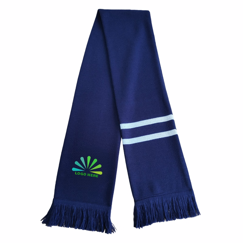 Acrylic Knit Fan Scarf