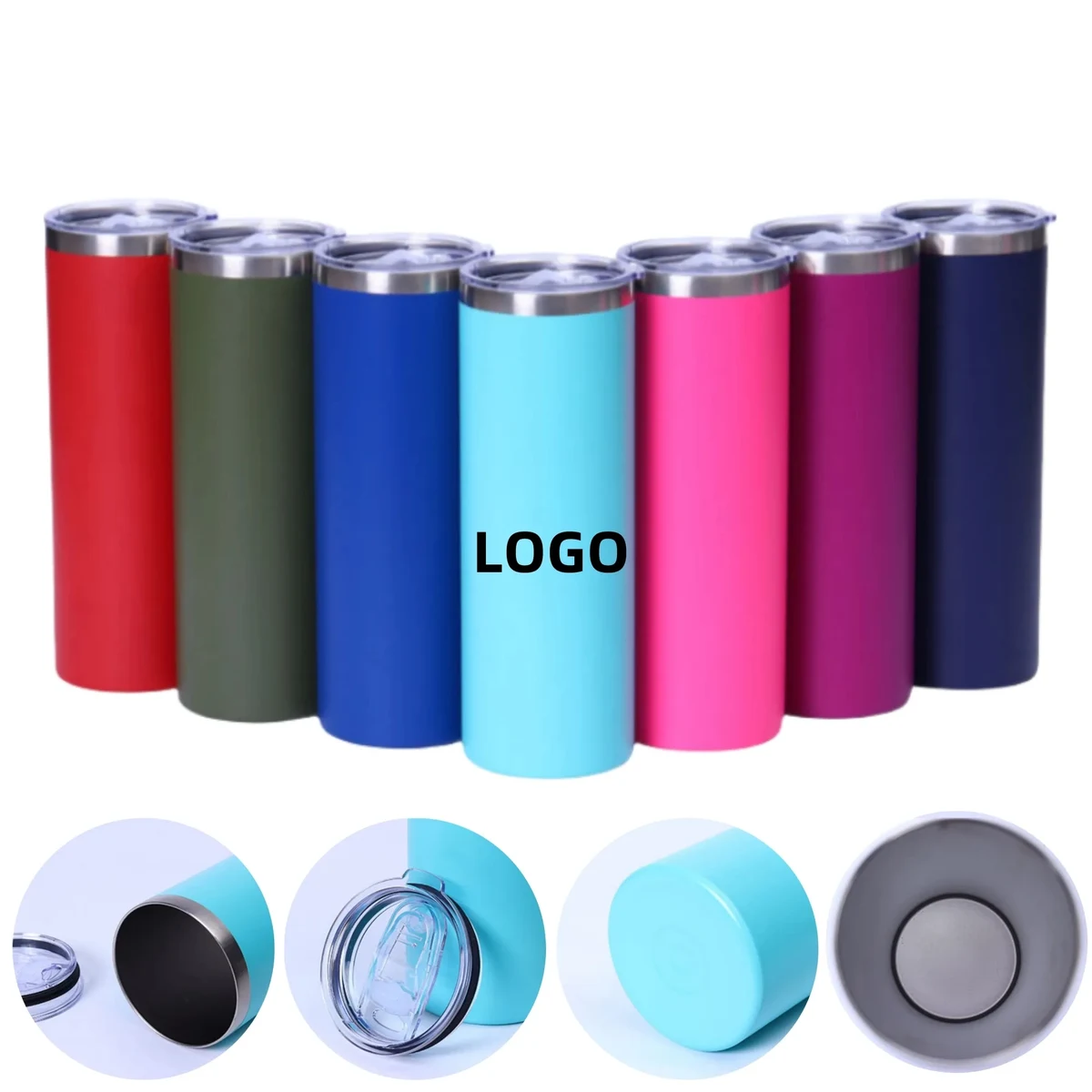 20oz 304 Stainless Steel Vacuum Straight Tumbler 1
