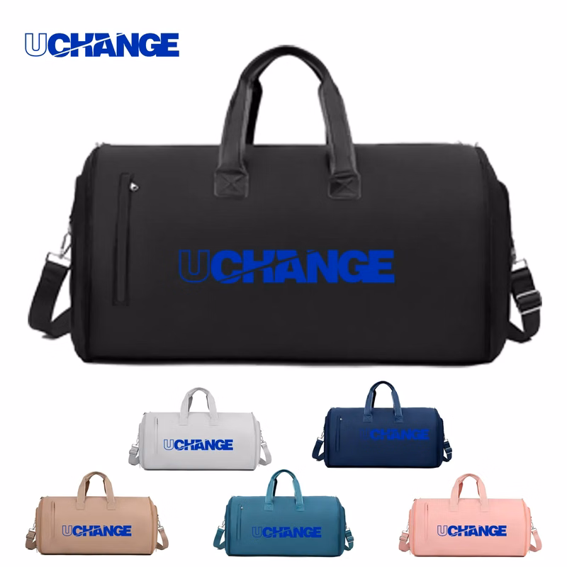 Water-Resistant Weekender Duffel With Shoe Pocket