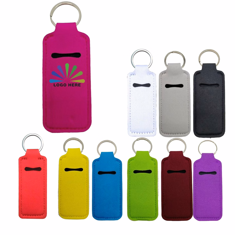 Square Lip Balm Holder Keychain