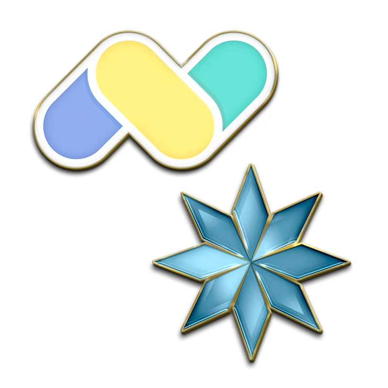 Hard Enamel Lapel Pin 1.25" 1