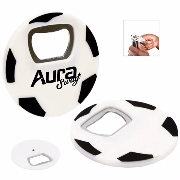 Custom Soccer Ball Bottle Opener for Sports Events — Fan Club Team Merchandise