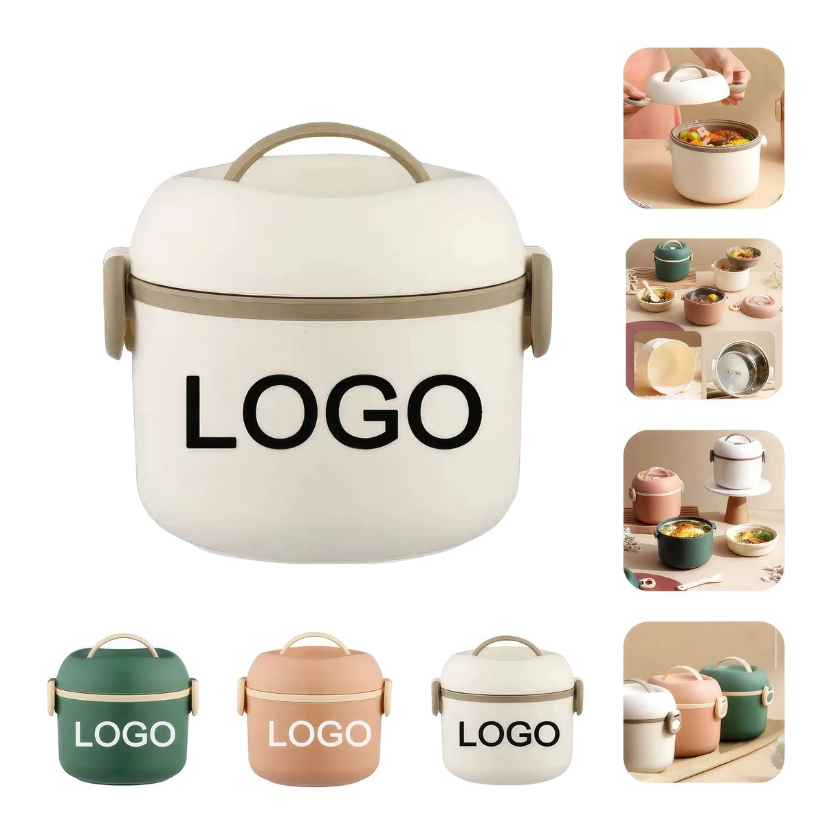 40 OZ Stainless Steel Lunch Container with Handle 1