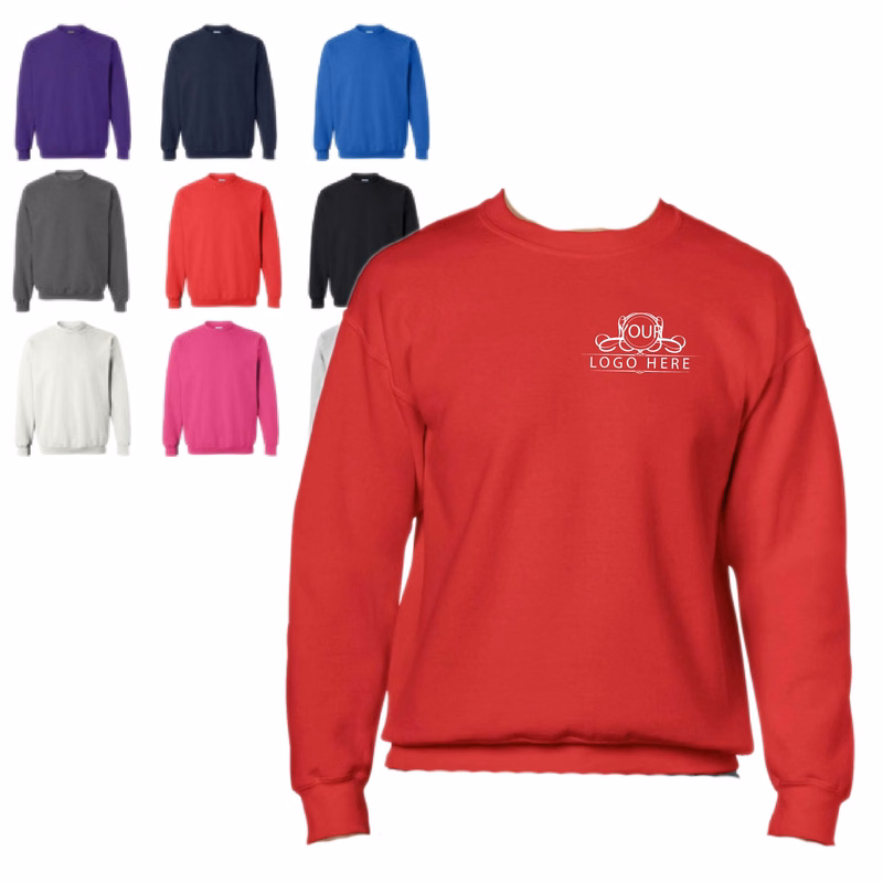 Men`s Cotton Rich Fleece Crew Sweatshirt
