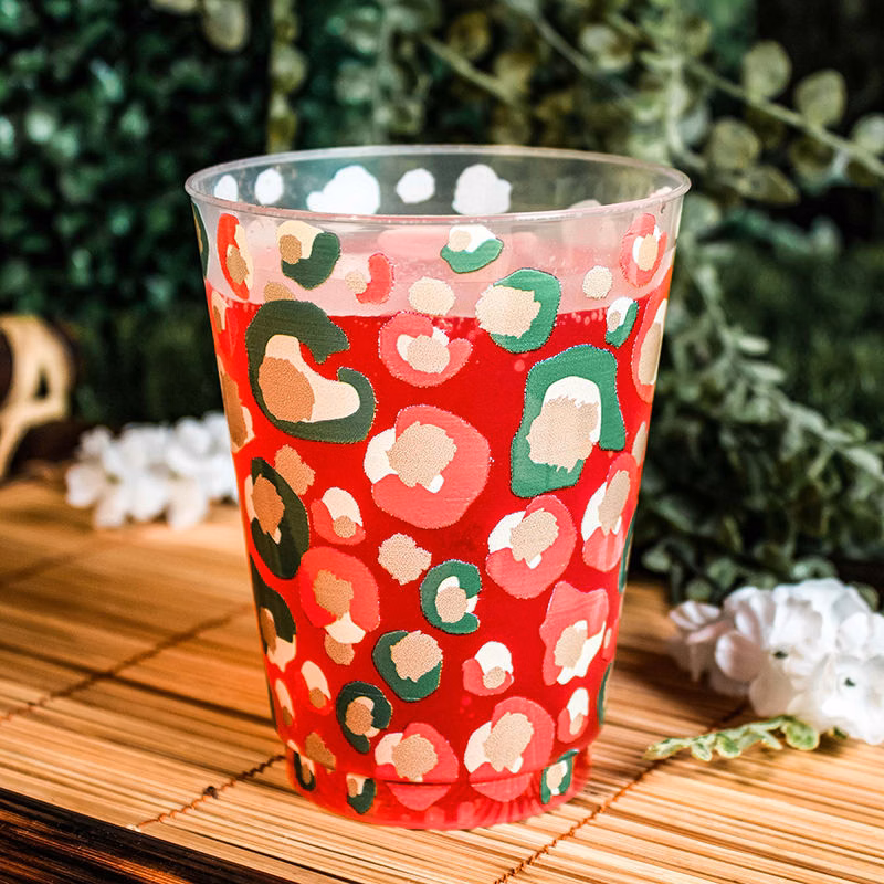 16oz Full Color Wrap Frosted Stadium Cups