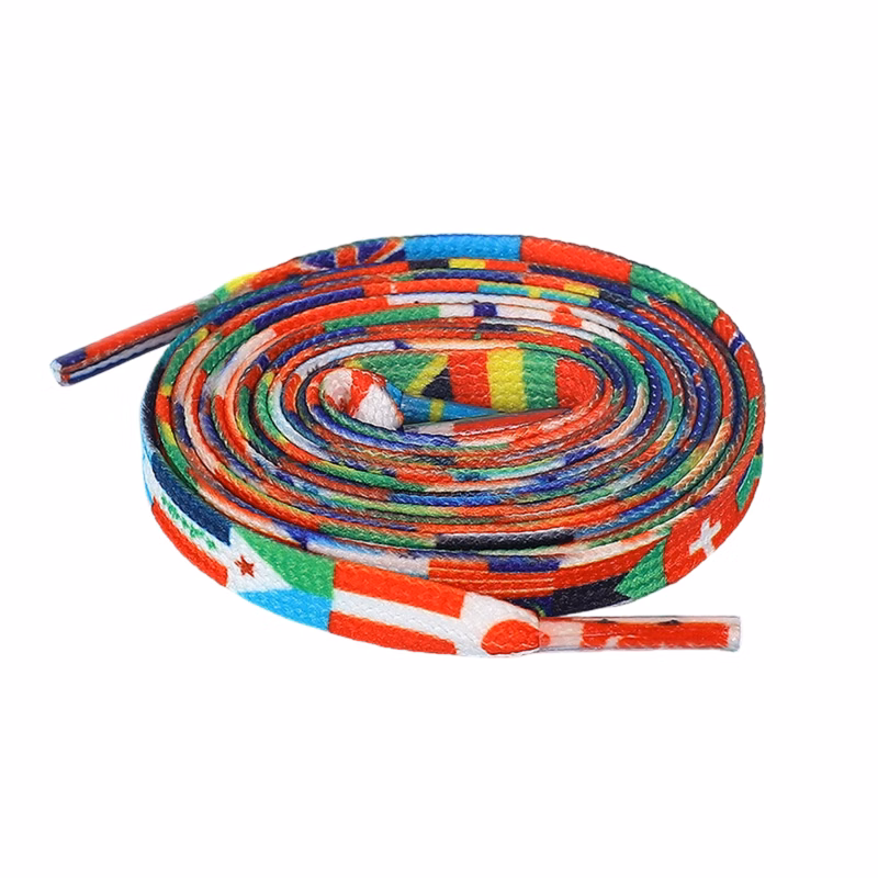 63" Premium Sublimation Tubular Shoelaces