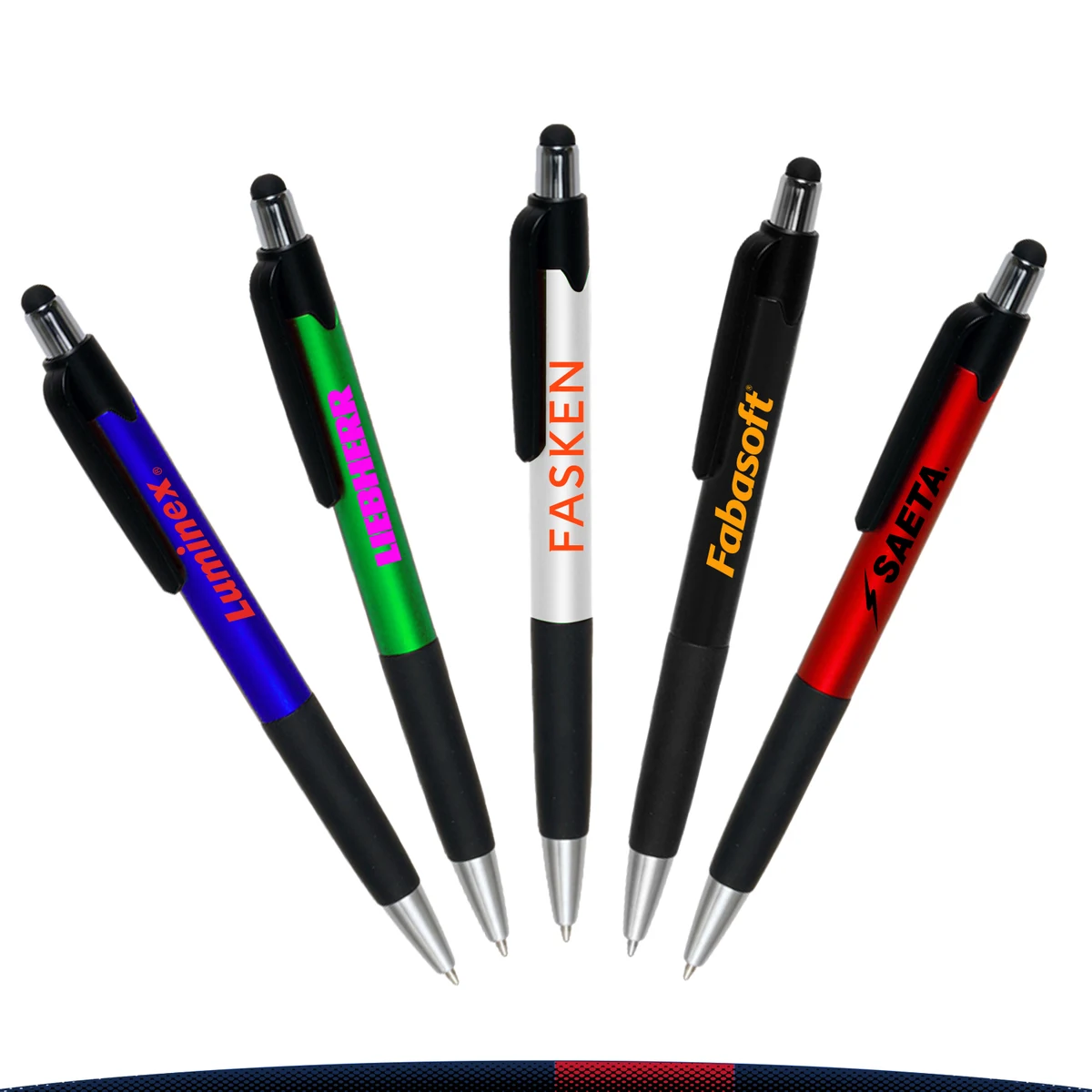 Lisa Plastic Pens with Touch Screen Stylus 1