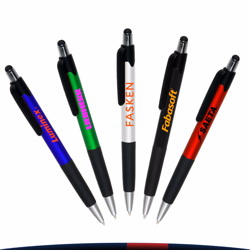 Lisa Plastic Pens with Touch Screen Stylus