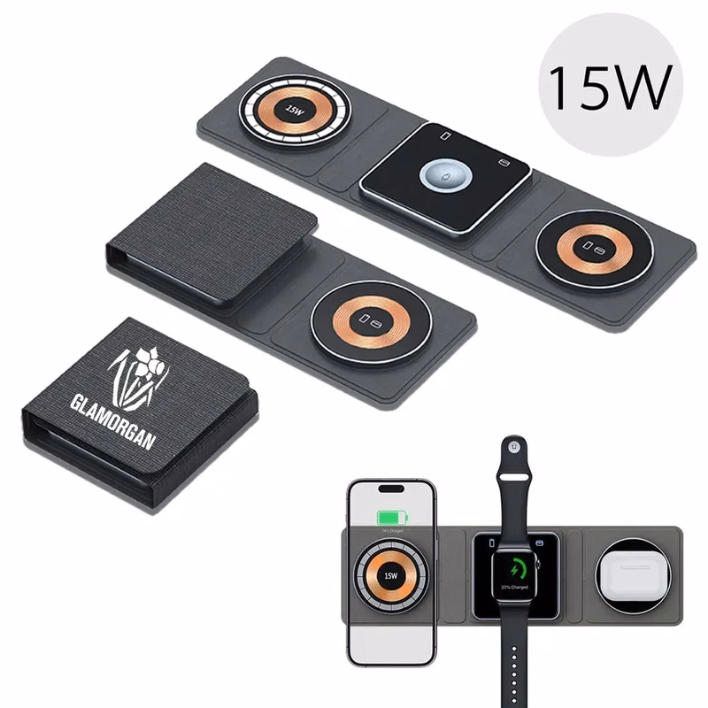 3 in 1 Magnetic Foldable Wireless Charger