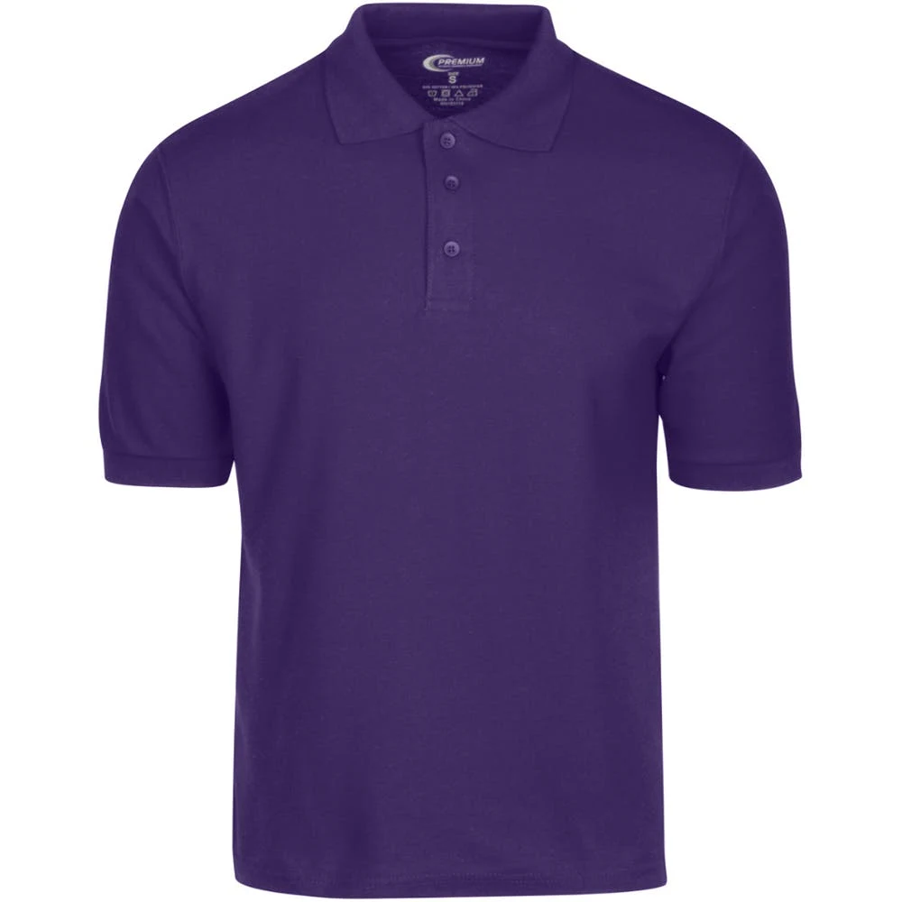 Men's Polo Shirts - Purple Size Medium 1