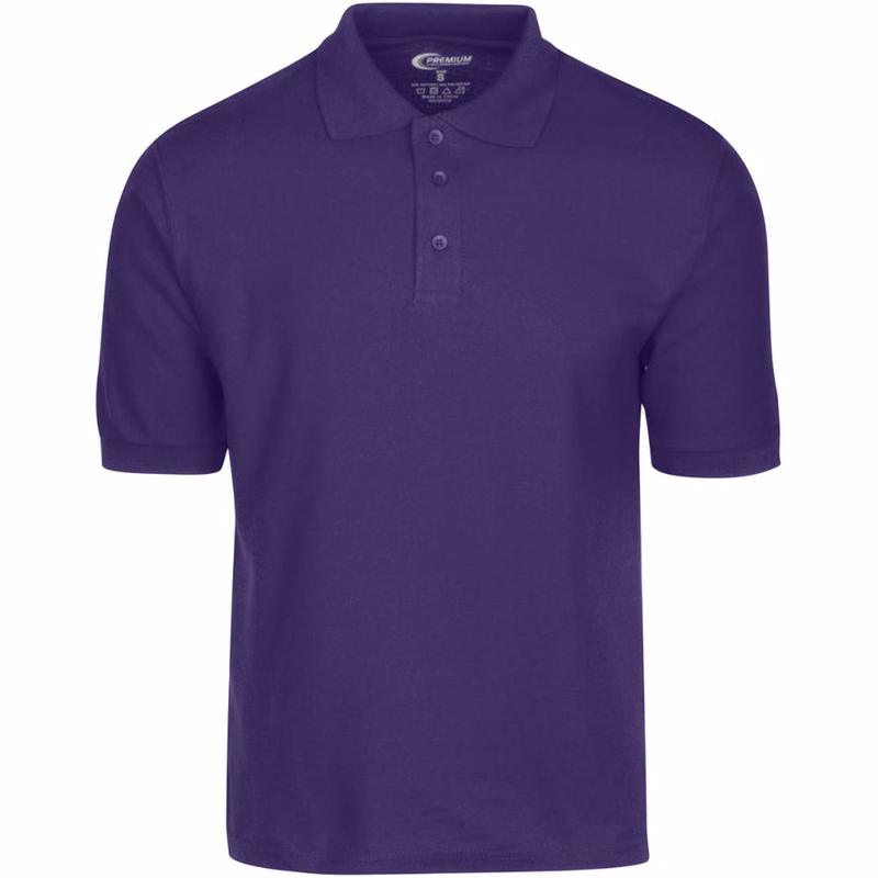 Men's Polo Shirts - Purple Size Medium