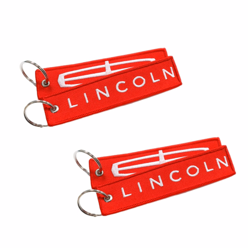Decorative Embroidered Key Fob Tag