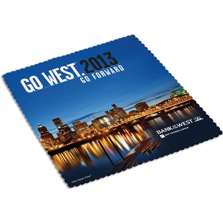 Full-Color Ultra Opper Fiber Cleaning Cloth (8"x 8") 1